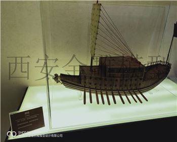 陜西昆明池景區帆船模型